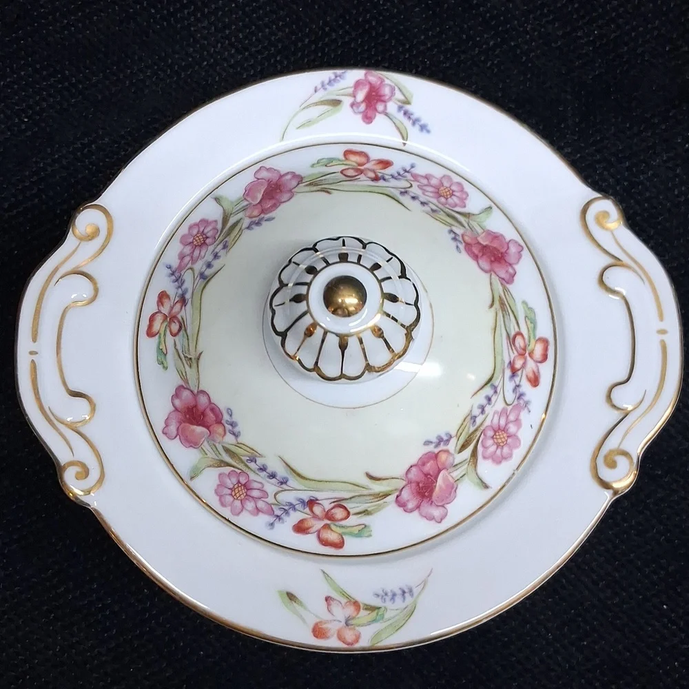 Vintage Creamer & Covered‎ Sugar Set By Aladdin China, 